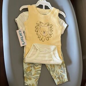Carter's Yellow Lion Baby Set